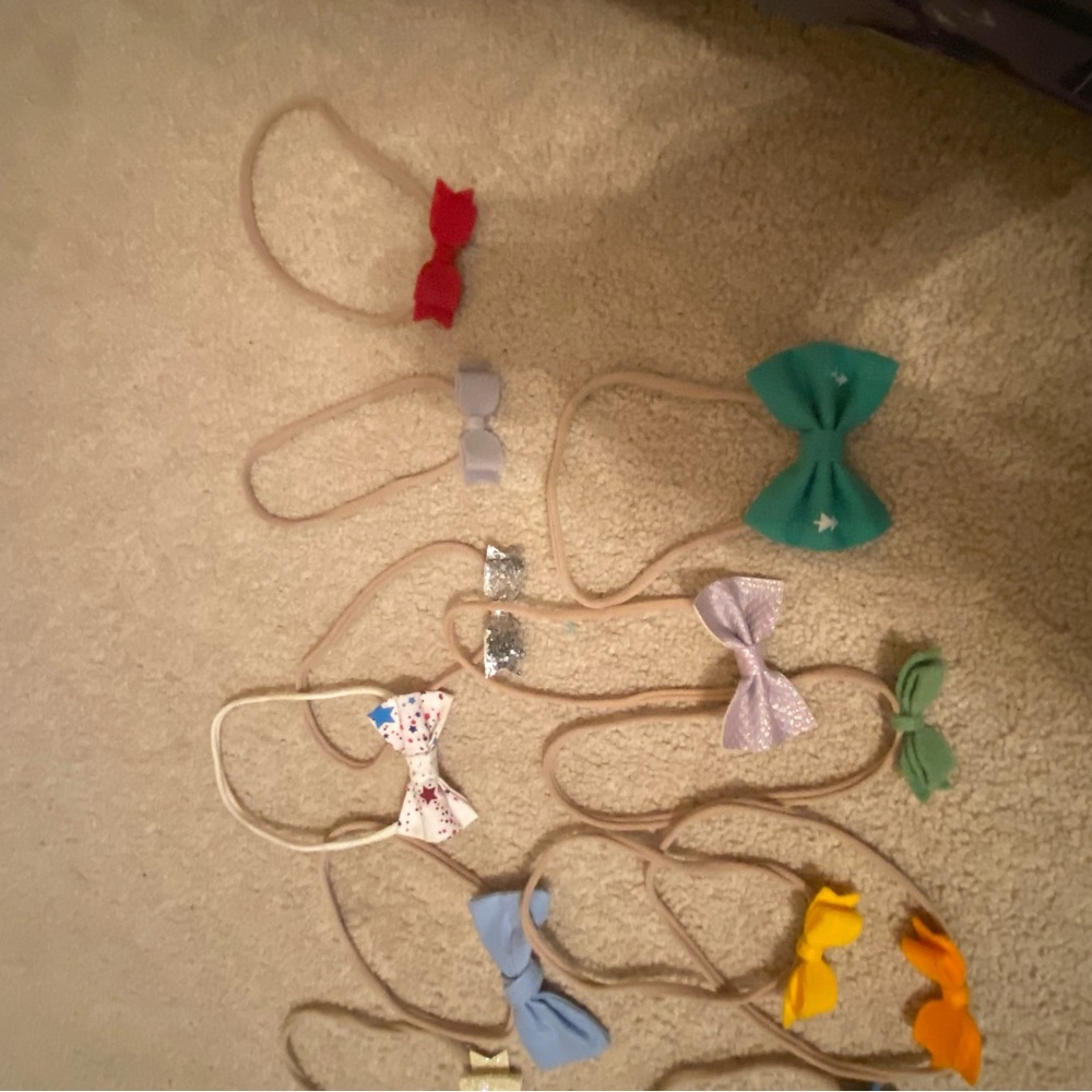 Baby/toddler hair bows 18 bows